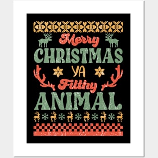 Merry Christmas Ya Filthy Animal Posters and Art